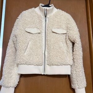 Express X Negin Mirsalehi
  Cream Ribbed Collar Jacket Sherpa M